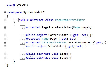 PagestatePersister class